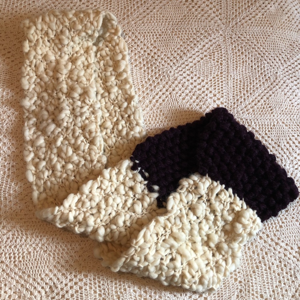 Chunky handmade infinity scarf